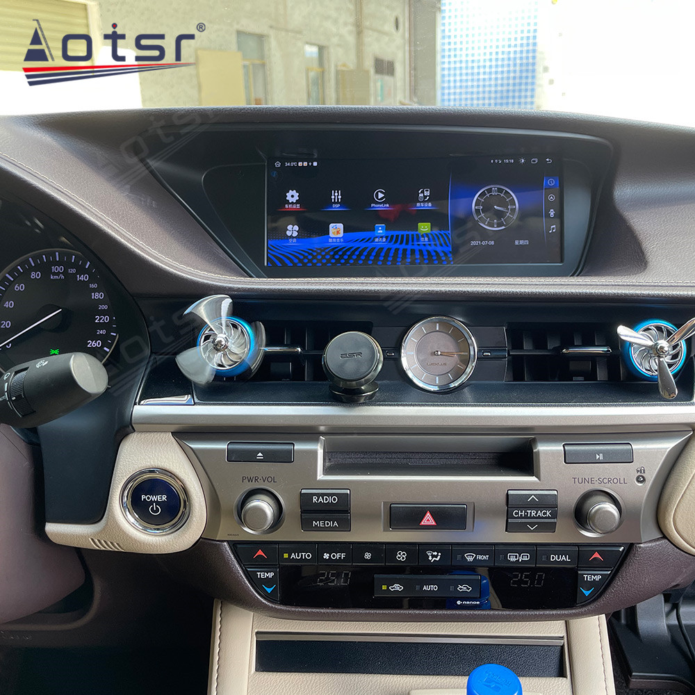 Android 10.0 multimedia player with GPS navigation stereo main unit DSP  suitable for Lexus ES 13-18