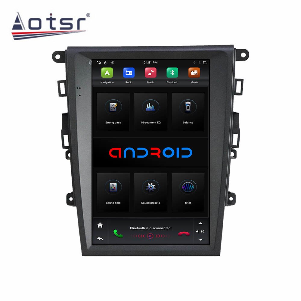 Android 9.0 system Car GPS multimedia stereo radio player For Ford Mondeo 2013-2017 navigation player Tape Recorder Head uinit-Aotsr official website