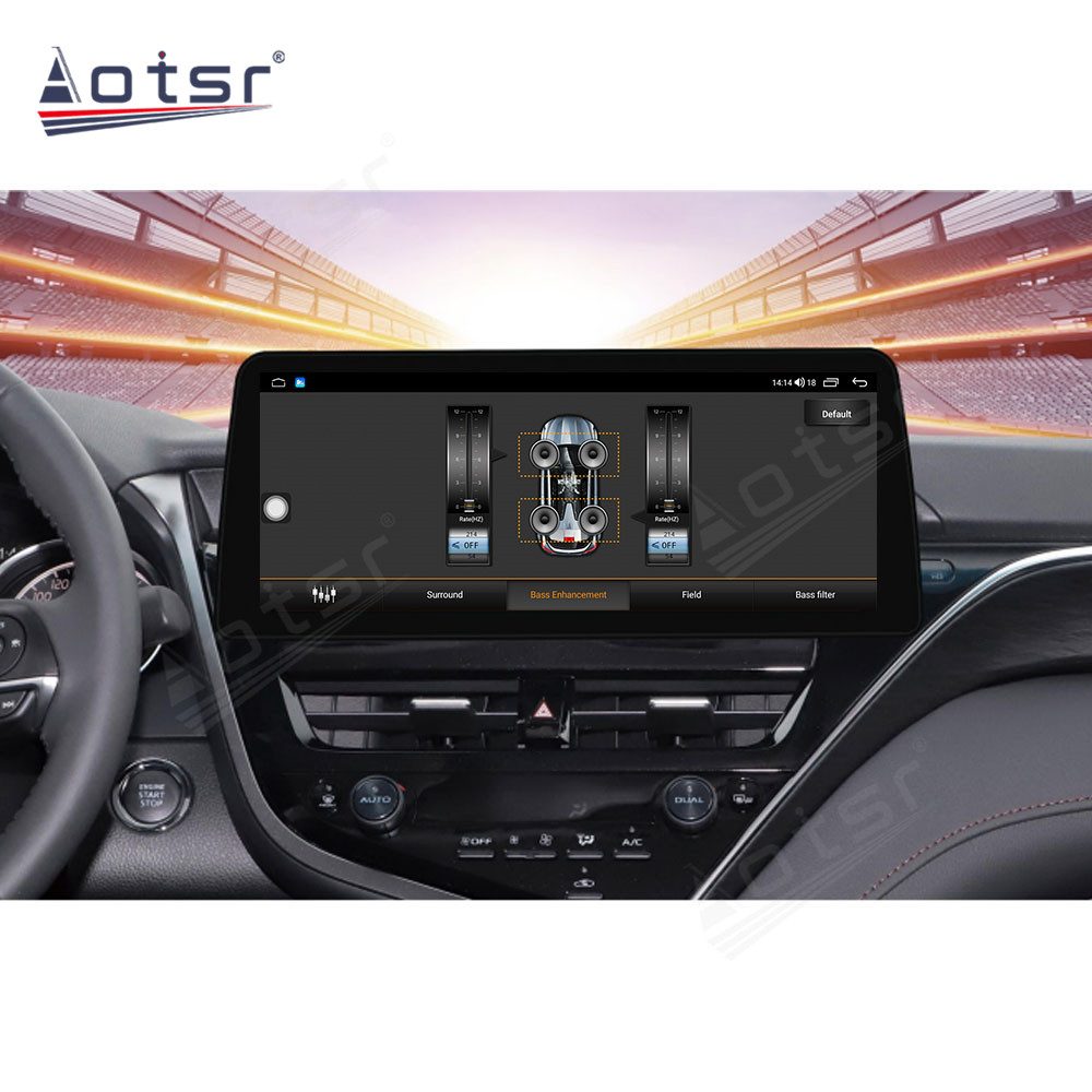 Android 10.0 multimedia player with GPS navigation stereo main unit DSP  6GB + 128GB suitable for Toyota Camry 2021+ 12.3