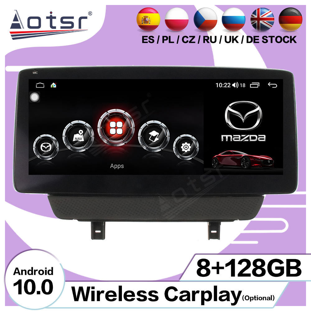 Android 10.0 multimedia player with GPS navigation stereo main unit DSP  8GB + 128GB suitable for Mazda CX-3 2018-2020-Aotsr official website