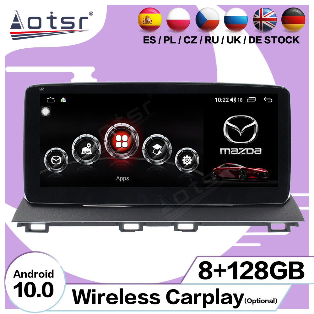 Android 10.0 multimedia player with GPS navigation stereo main unit DSP  8GB + 128GB suitable for MAZDA 3 2013-2019-Aotsr official website