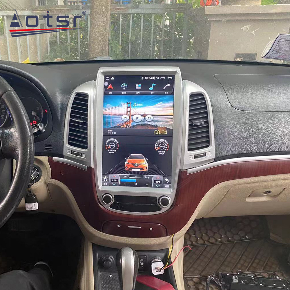 Android 11.0 multimedia player with GPS navigation stereo main unit DSP Carplay 6GB + 128GB suitable for Hyundai santa fe classic 06-12 -Aotsr official website