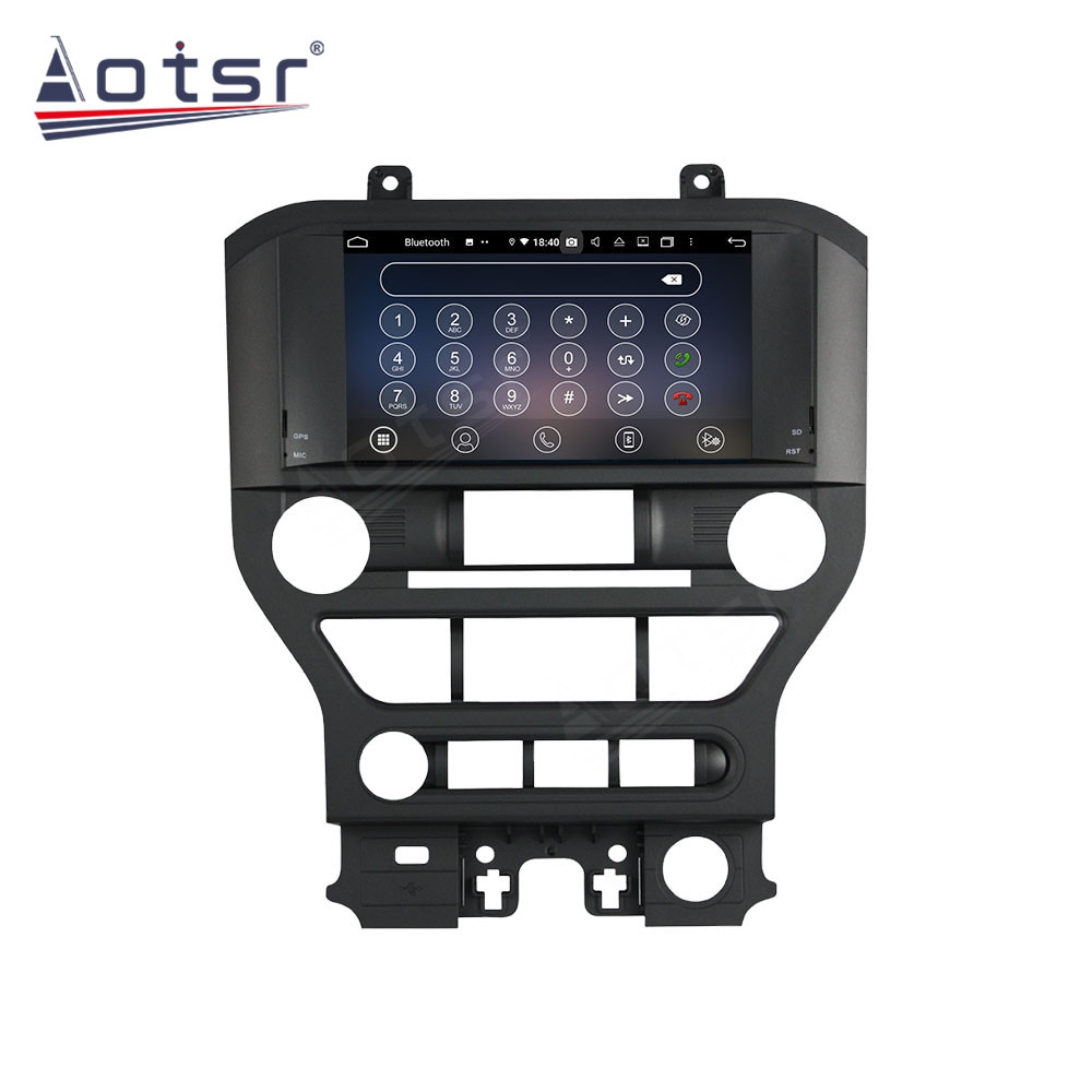 4G 128GB Carplay Android Radio GPS NavigatioN For Mustang 2015 2016 2017 2018 Car Multimedia DVD Video Audio Stereo Unit Screen-Aotsr official website
