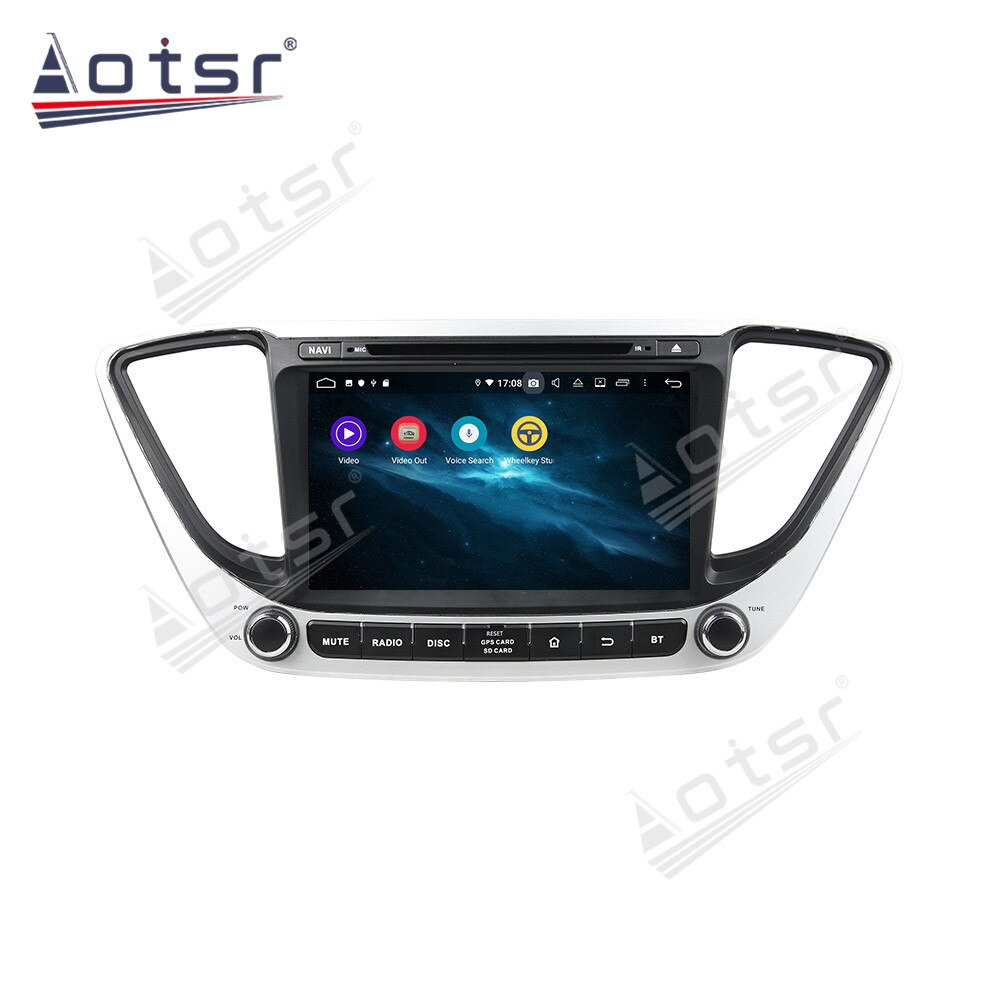 Android 10 Car Radio Tape Recorder Audio Multimedia Player Stereo For Hyundai Solaris Accent Verna 2017 2018 GPS Navi Head Unit-Aotsr official website