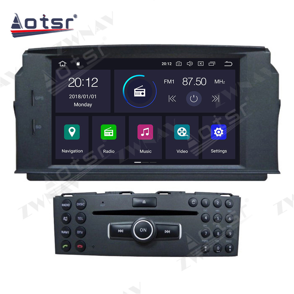 Android Multimedia GPS Navigation Car Radio Auto Sstereo for MERCEDES BENZ C Class C180 C200 C230 Stereo Screen Unit HD-Aotsr official website
