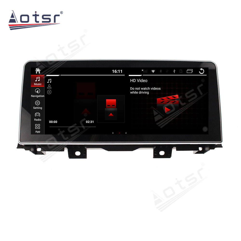 Android 10.0 multimedia player with GPS navigation stereo main unit DSP  8GB + 128GB suitable for BMW 5 Series 12.3 2009-2017-Aotsr official website
