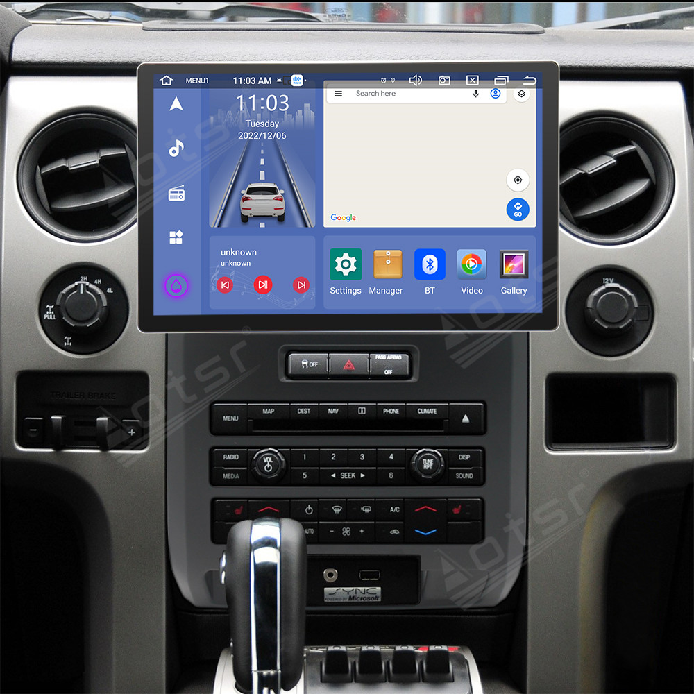 13.3 Inch Android 11 Auto For Ford Raptor F150 2008-2014 Car Multimedia Player GPS Navigation Auto Radio Stereo Head Unit 