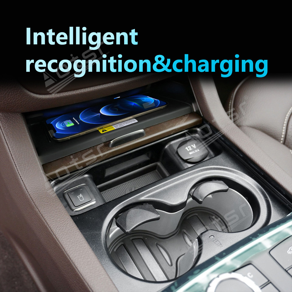 Wireless Car Charger For Benz GL/GLE/GLS Intelligent Infrared Fast Phone Holder Temperature Control Hidden Design