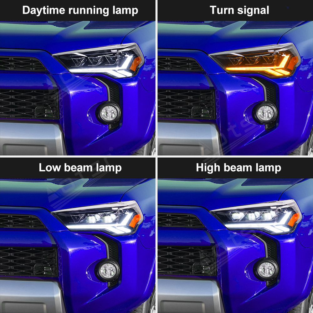 2PCs Car LED Light For Toyota 4 Runner 2014-2021 Headlight Assembly