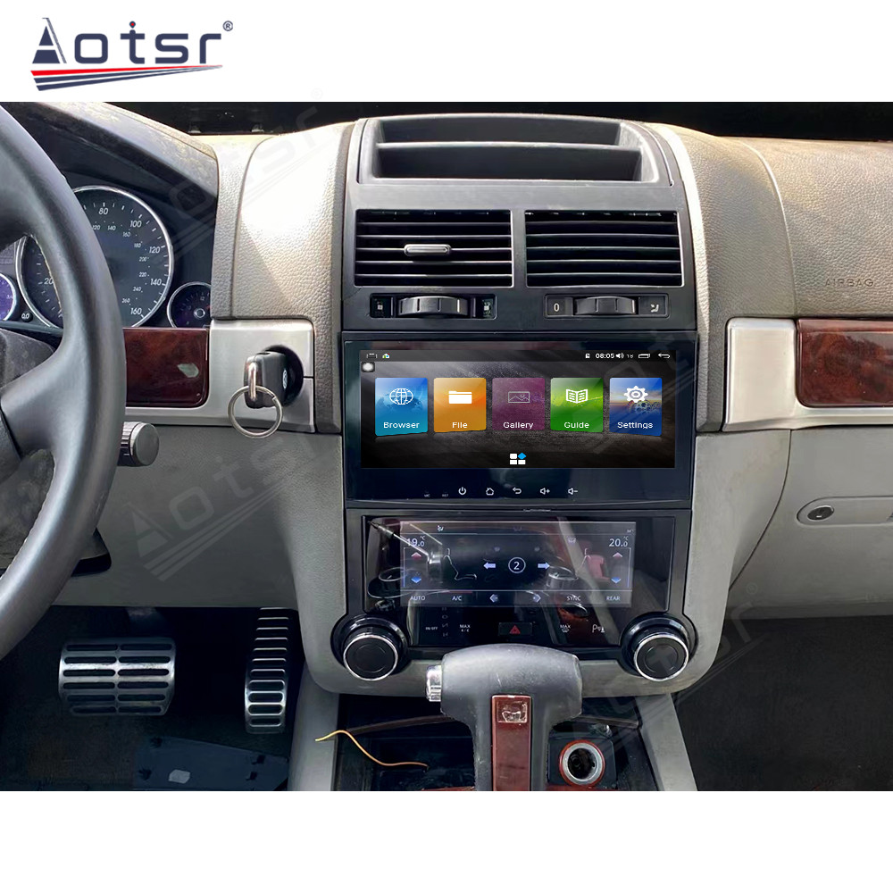 8.8'' Car Radio and 6.9'' Air Conditioner For VW Touareg 2003-2010