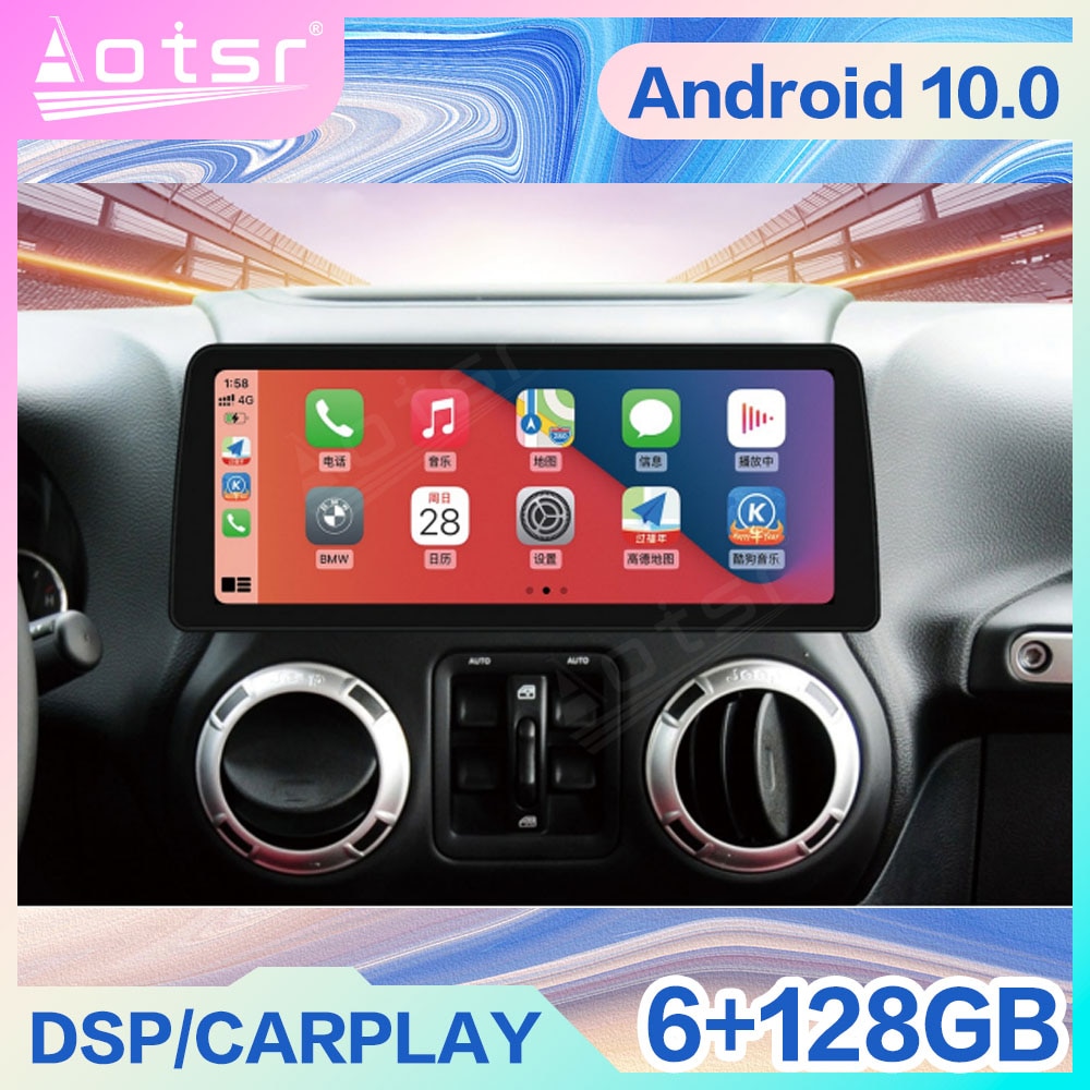 12.3'' 128G Android 10 For Jeep Wrangler 3 JK 2010 - 2018 Car Auto Radio Multimedia Video Player Navigation Stereo GPS HeadUnit