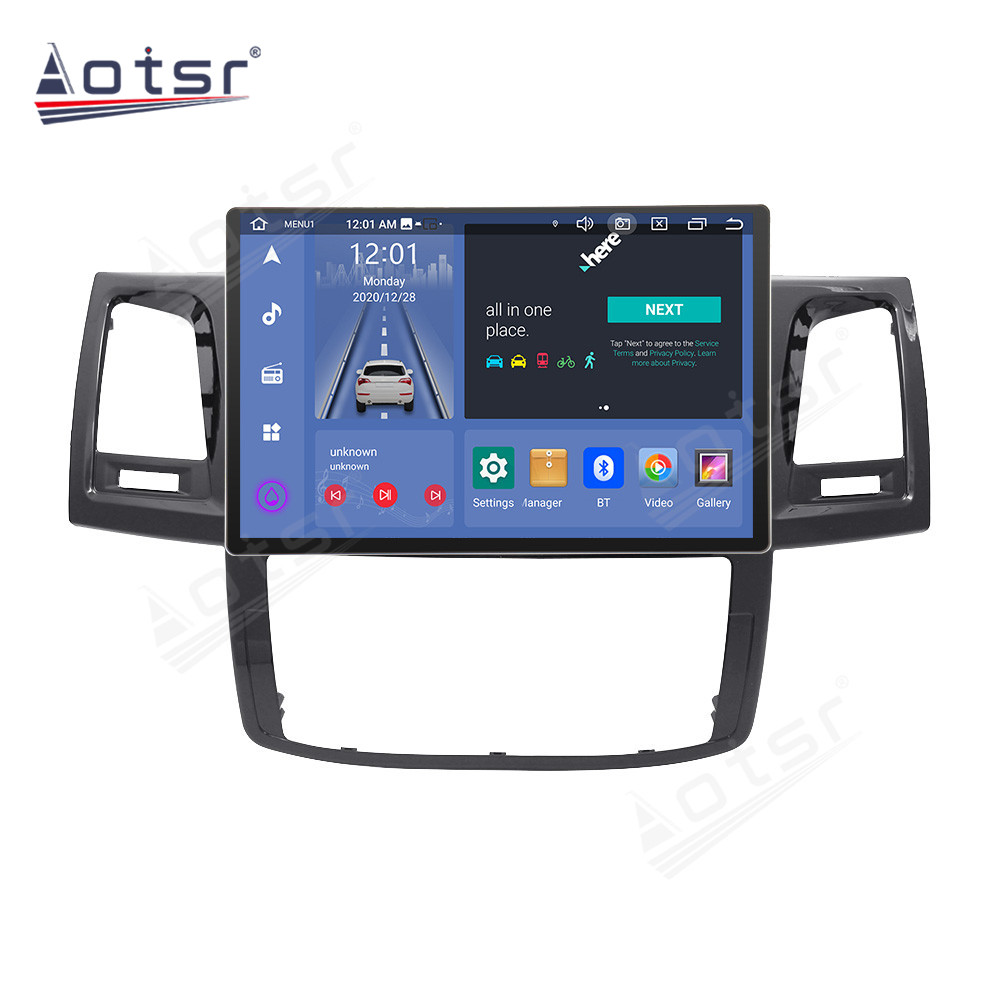 13.3 Inch Android 11 Auto For Toyota Hilux 2005-2014 Car Multimedia Player GPS Navigation Auto Radio Stereo Head Unit 