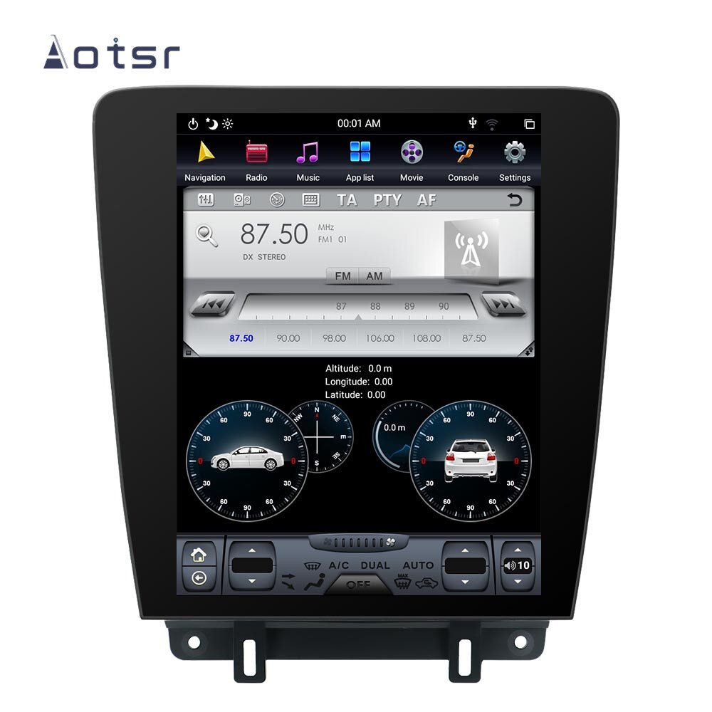 Android 9.0 Tesla style NO DVD multimedia player GPS navigation for Ford Mustang 2010-2014 Ccar Radio Coche player Auto headunit-Aotsr official website