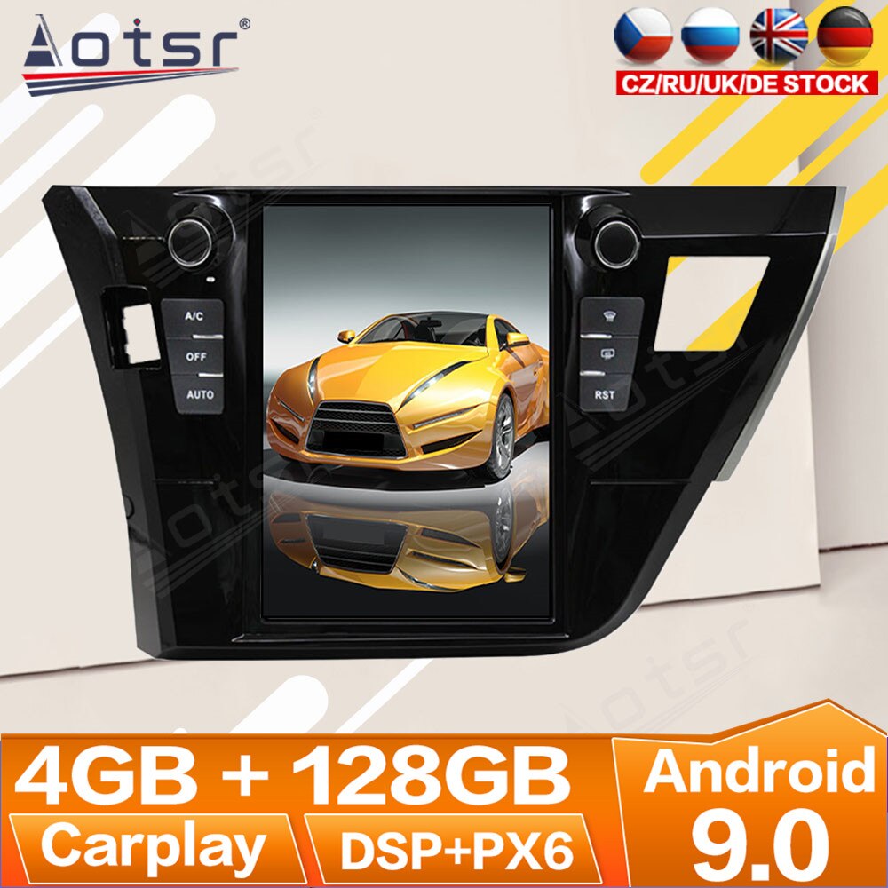Carplay For Toyota Corolla 2014 2015 2016 Android Radio Multimedia Car Cassette Recorder Stereo Player Tesla GPS Navi Head Unit-Aotsr official website