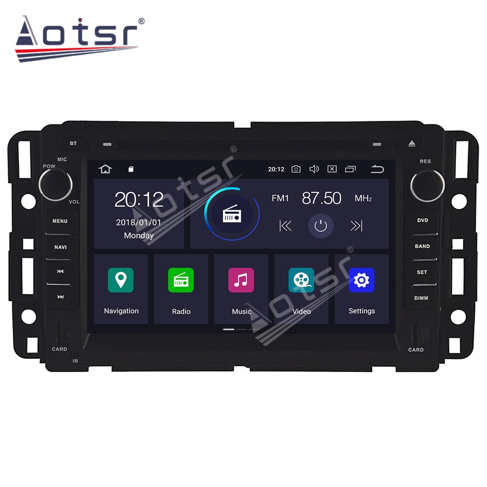 Android 11.0 6GB+128GB DSP Car Multimedia Audio Radio For GMC Yukon Tahoe 2007-2012 Car GPS Navigation Unit Radio Tape Recorder-Aotsr official website