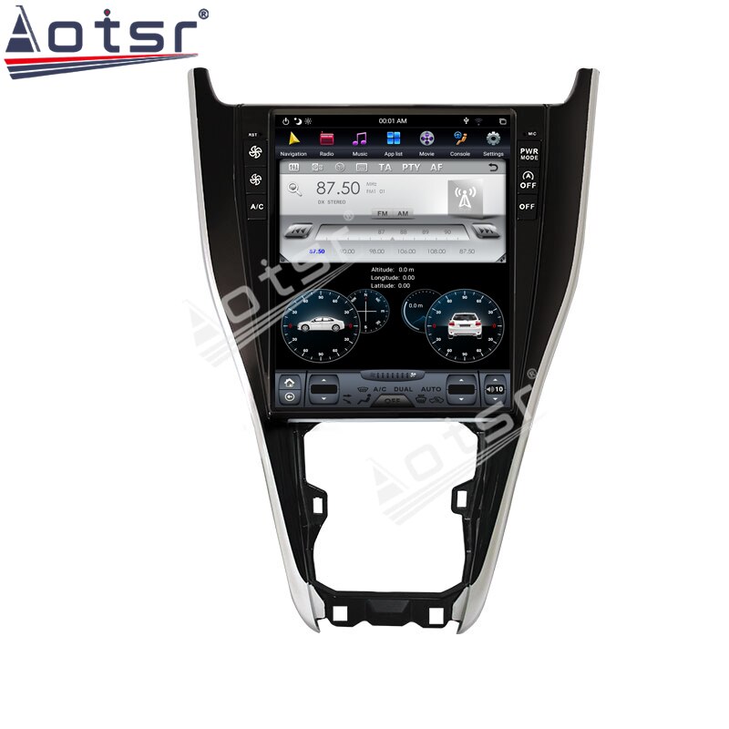 [Aotsr]Tesla Screen Car GPS Navigation For TOYOTA Harrier Android Radio 2013 2014 - 2019 PX6 Multimedia Player Auto Stereo Head Unit HD-Aotsr official website