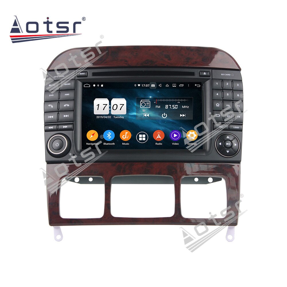 128G Carplay Multimedia Android 10 For Mercedes Benz S Class W220 1998 1999 2000 2001 2002 2003 2004 2005 GPS Receiver Head Unit-Aotsr official website
