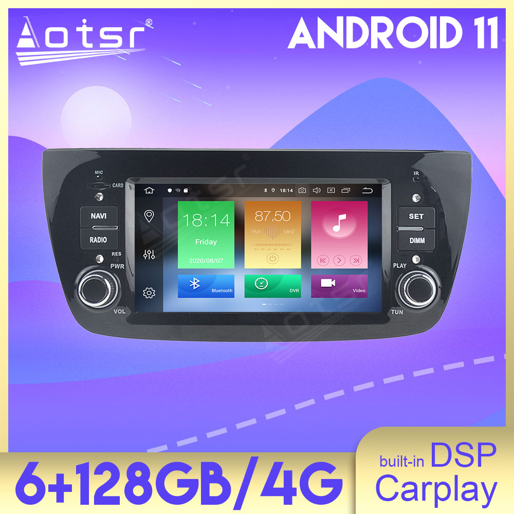 6+128GB Android Auto DSP Carplay For FIAT DOBLO 2010 2011 2012 2013 2014 2015 Multimedia Car Radio Player GPS Navigation Stereo Head Unit
