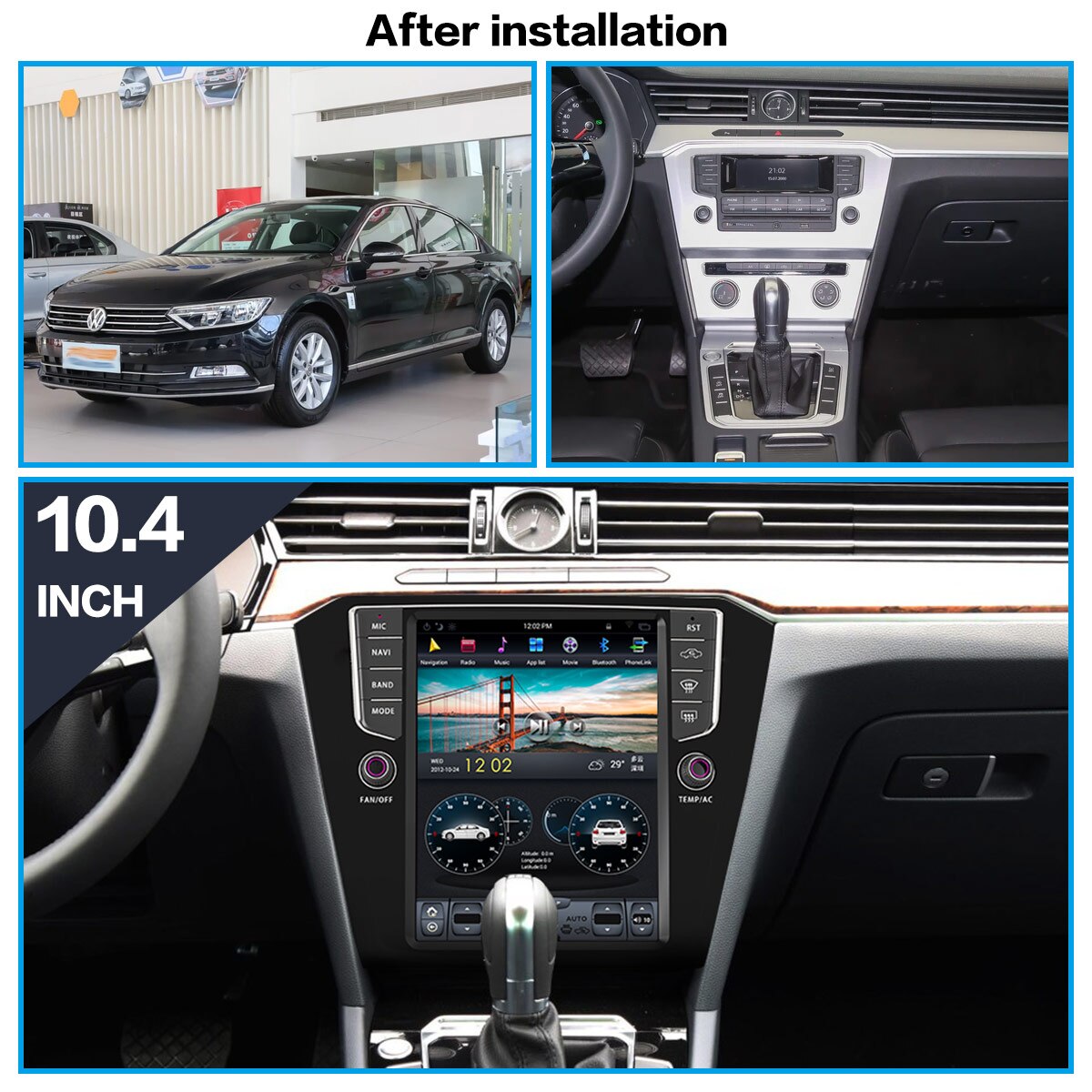 For Volkswagen VW Magotan 2014 2015 - 2017 Android Radio Multimedia Car Cassette Recorder Stereo Player Tesla GPS Navi Head Unit-Aotsr official website