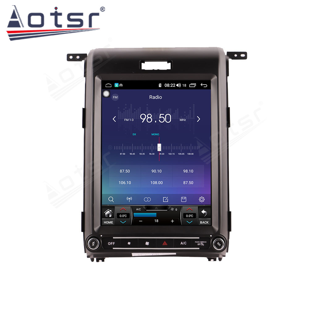 Android 11.0 multimedia player with GPS navigation stereo main unit DSP Carplay 6GB + 128GB suitable for 15-20 Ford Raptor F150-Aotsr official website