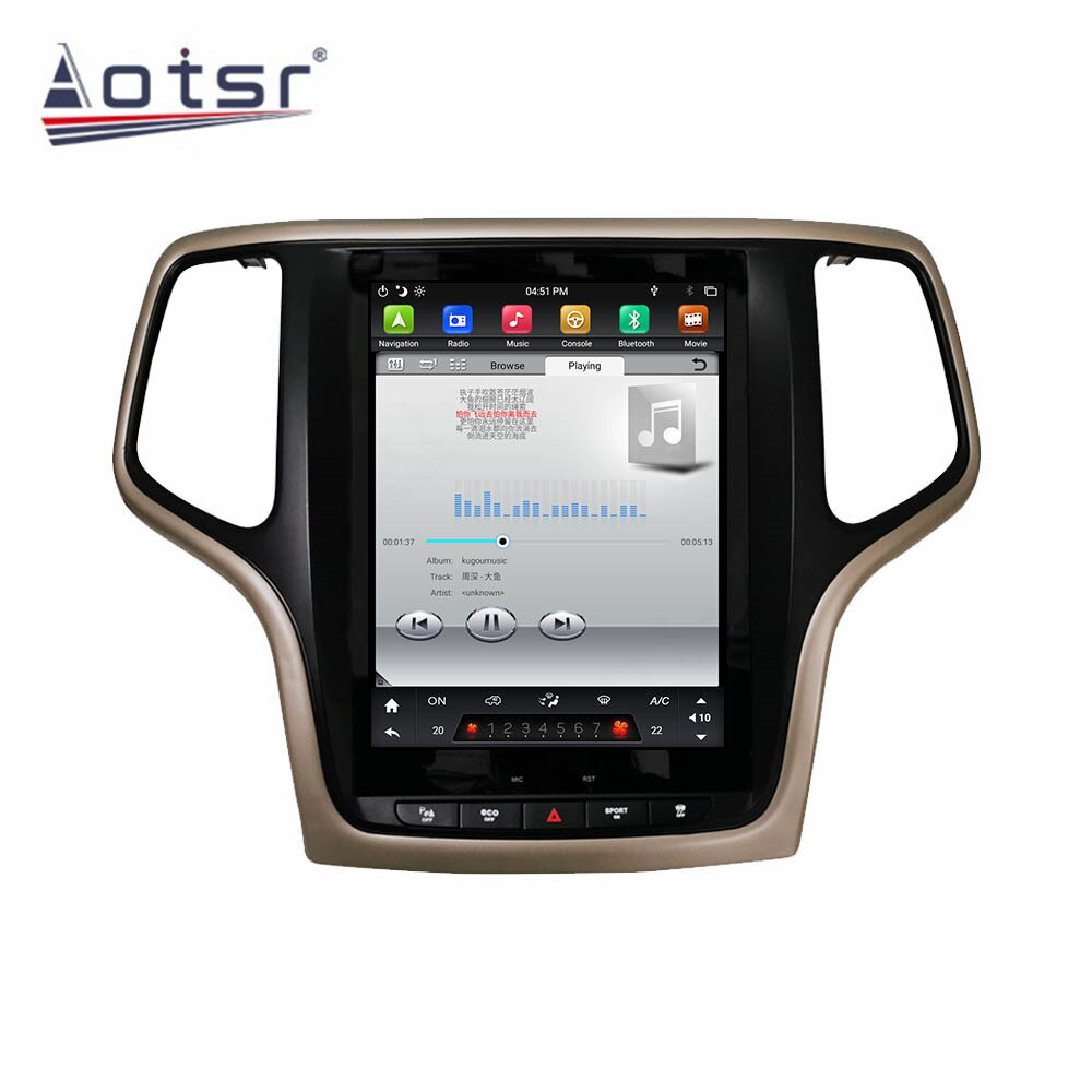 Tesla Style Android 9.0 Touch screen Car Multimedia Player For jeep Grand Cherokee 2014-2018 Audio Radio stereo 2 din head unit-Aotsr official website