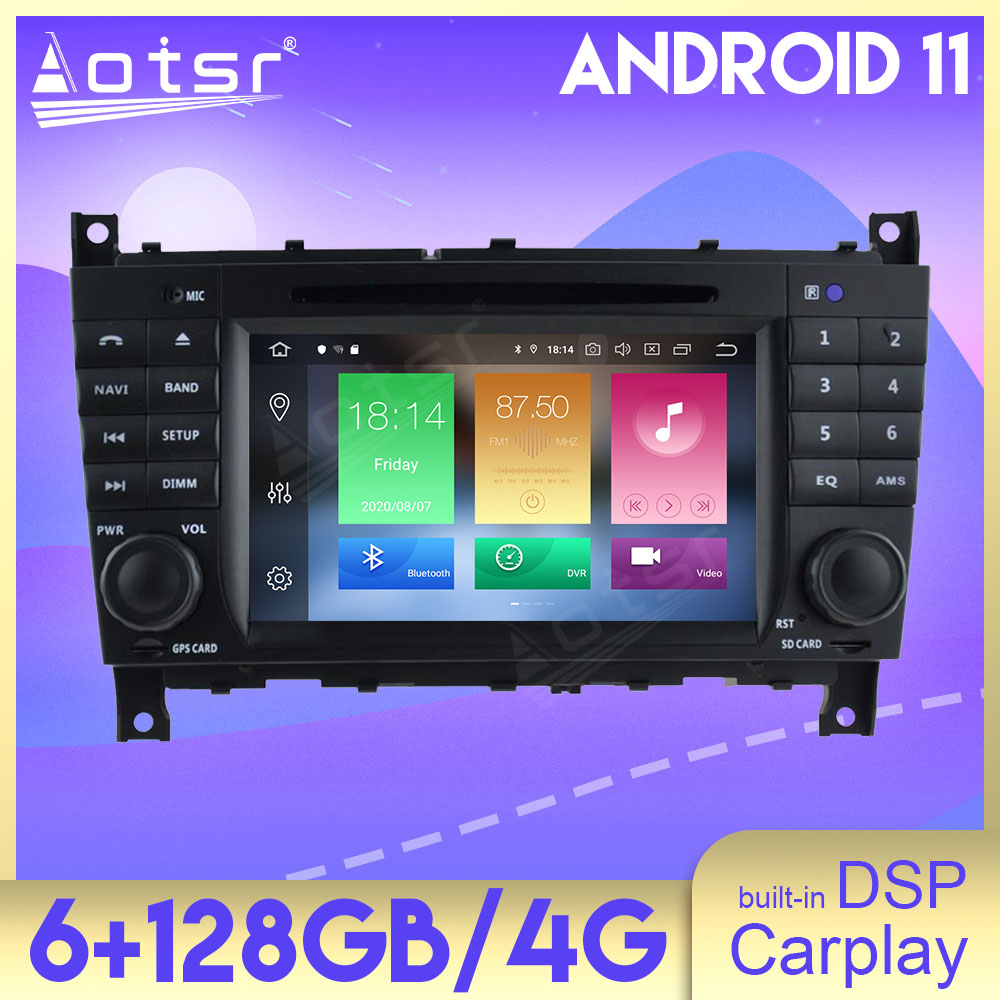 For  Benz C-Class W203 2004 2005 2006 2007 Android CD DVD Player for  Mercedes Benz GPS Navigation Player