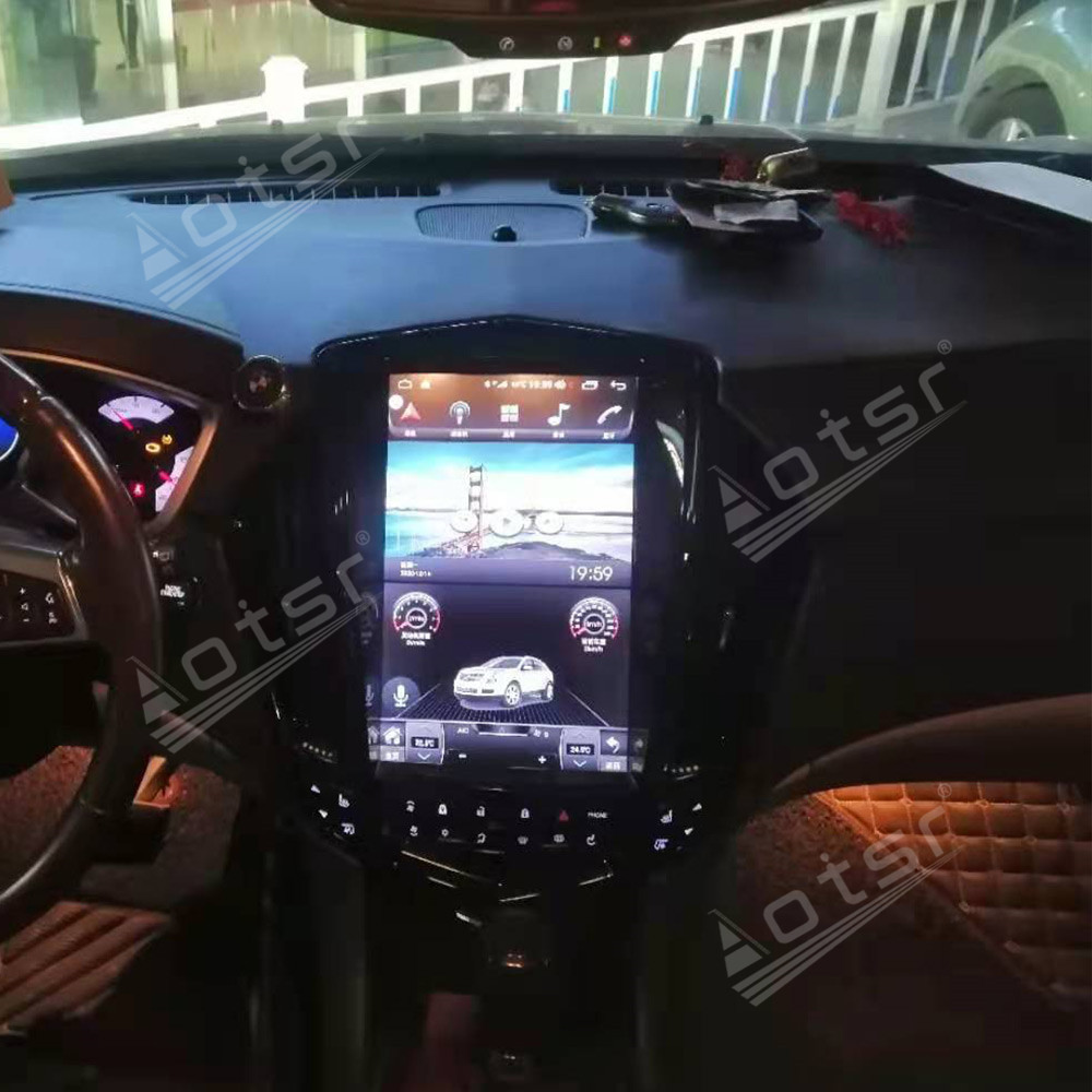 Android 11.0 multimedia player with GPS navigation stereo main unit DSP Carplay 6GB + 128GB suitable for Cadillac black SRX 12.1 inch 08-12-Aotsr official website