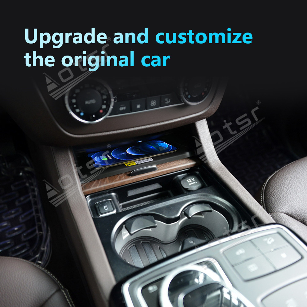 Wireless Car Charger For Benz GL/GLE/GLS Intelligent Infrared Fast Phone Holder Temperature Control Hidden Design