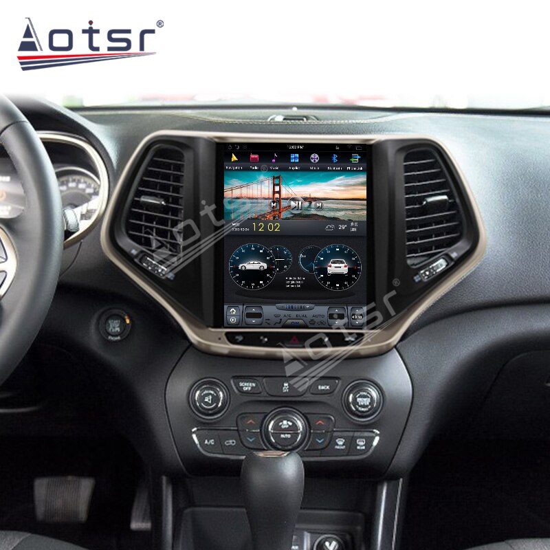 Tesla Screen For  JEEP Cherokee 2014 2015 2016 - 2019 Car GPS Navigation Android Radio Multimedia Video Player Autoradio Stereo-Aotsr official website
