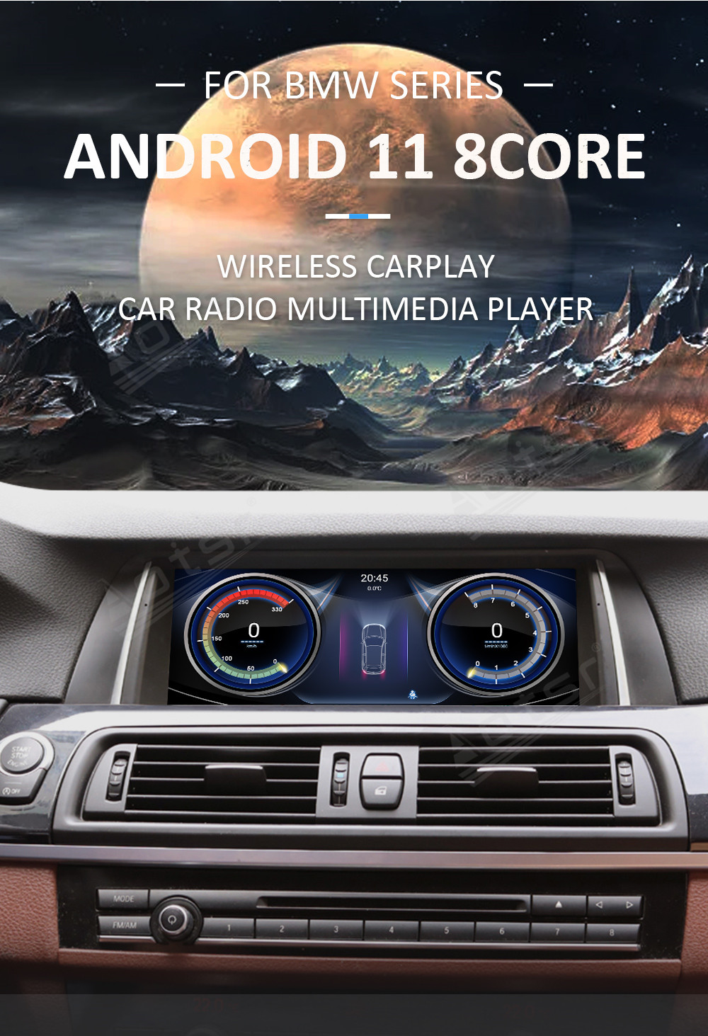 Android 11 DSP For BMW 5 Series 2003-2017 E60 F07 F10 F11 CCC CIC NBT GPS Auto Radio Stereo Multimedia Player Carplay Head Unit