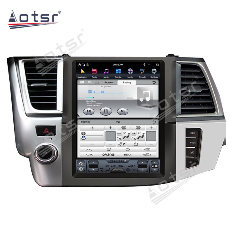 Tesla Vertical Screen For Toyota Highlander 2014 2015 - 2019 Car GPS Navigaiton Radio Multimedia Video Player Head Unit Stereo-Aotsr official website