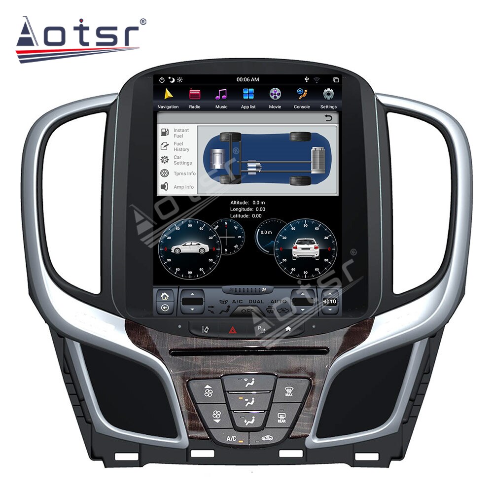 For Buick lacrosse 2015+ Vertical Screen Android 9.0 64G PX6 Car Audio Car GPS Navigation Head Unit Multimedia Player Auto Radio-Aotsr official website