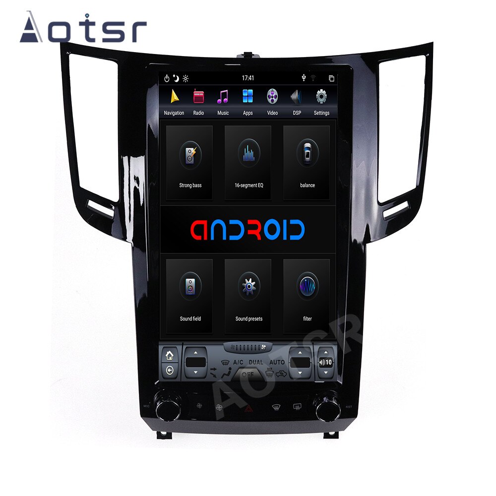 Android Car Radio For Infiniti FX25 FX35 FX37 2008 - 2013 Qx70 2013 - 2016 Tesla Style Screen GPS PX6 Multimedia Video Player-Aotsr official website