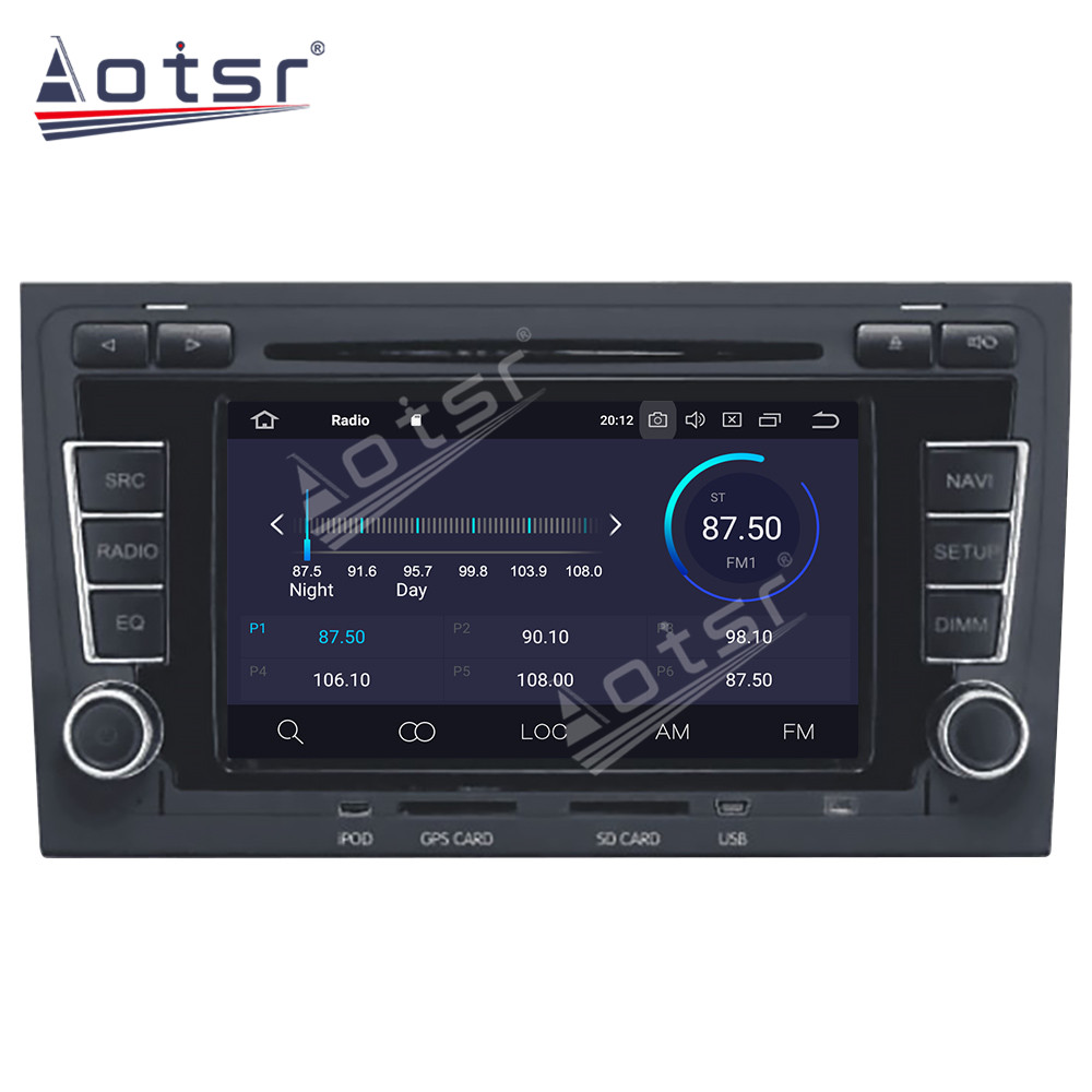 Android 11.0  Multimedia Player 128G For AUDI A4 2002-2007 with GPS navigation suitable for Audi stereo main unit DSP Carplay -Aotsr official website