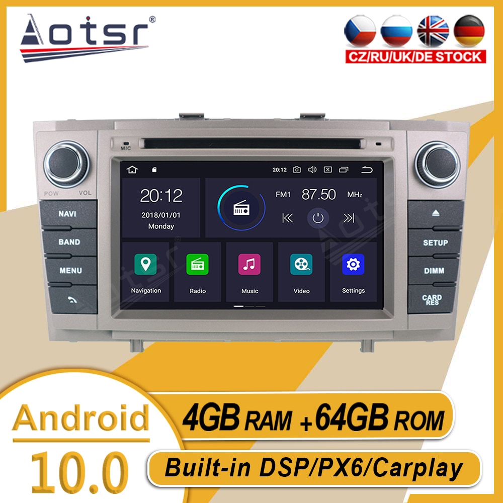 128GB For Toyota Avensis T27 2009-2015 Car Stereo Multimedia Player Android GPS Navigation Auto Audio Radio Carplay Head Unit-Aotsr official website