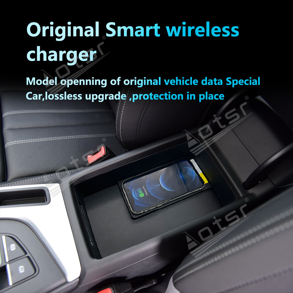 Wireless Car Charger For Audi A4L 2015-2023 Intelligent Infrared Fast Phone Holder Temperature Control Hidden Design