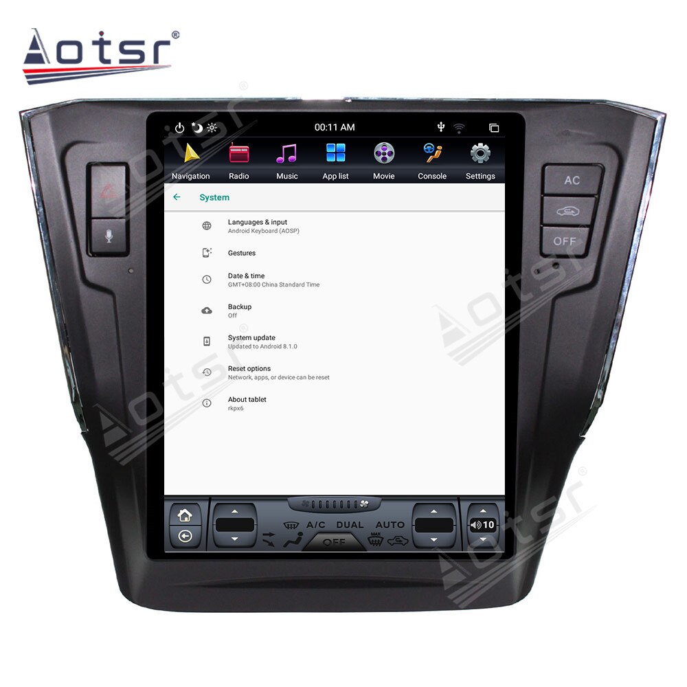 DSP Tesla Style big screen Android 9.0 Car multimedia player For VW Passat 2015-2018 gps navi radio stereo head unit free map-Aotsr official website