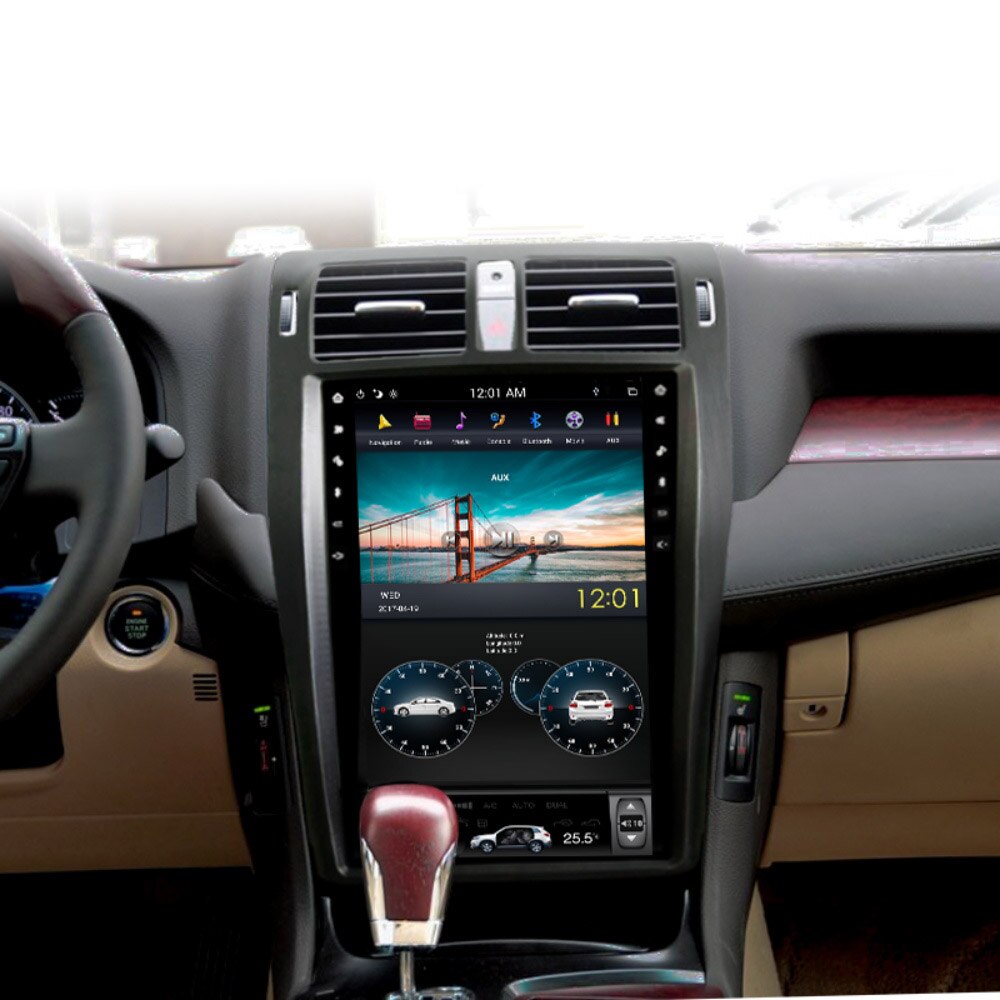 4+128G For Toyota Crown Android Car Multimedia Player 2009 - 2014 PX6 Tesla style Radio Carplay GPS Navigation Stereo Headunit-Aotsr official website