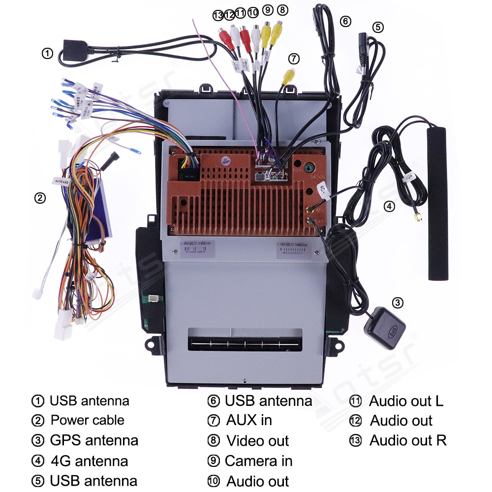 Android 11.0 multimedia player with GPS navigation stereo main unit DSP Carplay 6GB + 128GB suitable for Infiniti A50L-Aotsr official website
