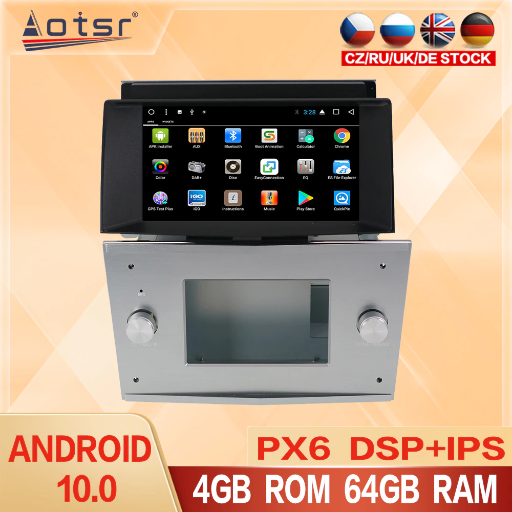 4G 64G Android 10.0 2 DIN Car GPS for Opel Vauxhall Astra H 2006-2012 Multimedia Player Navigation Stereo Video Head Unit DVD