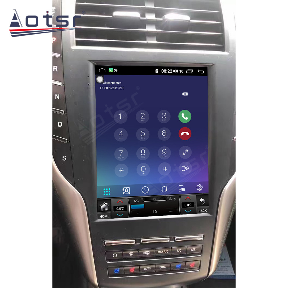 Android 11.0 multimedia player with GPS navigation stereo main unit DSP Carplay 6GB + 128GB suitable for Lincoln MKC