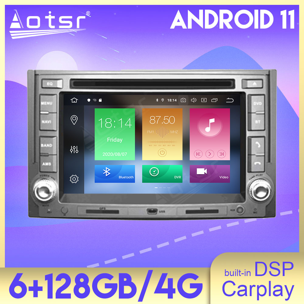 Android 11 Auto Stereo 6+128GB DSP Carplay GPS Navigation For Hyundai H1 2008 2009 2010 2011 2012 2013 2014 2015 Multimedia Car Radio Player Head Unit