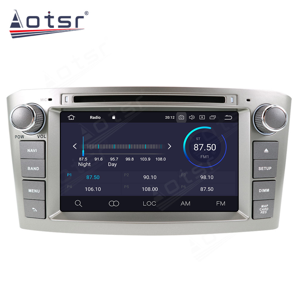 6+128GB Android Auto DSP Carplay For Toyota Avensis 2002 2003 2004 2005 2006 2007 2008 Multimedia Car Radio Player GPS Navigation Stereo Head Unit-Aotsr official website
