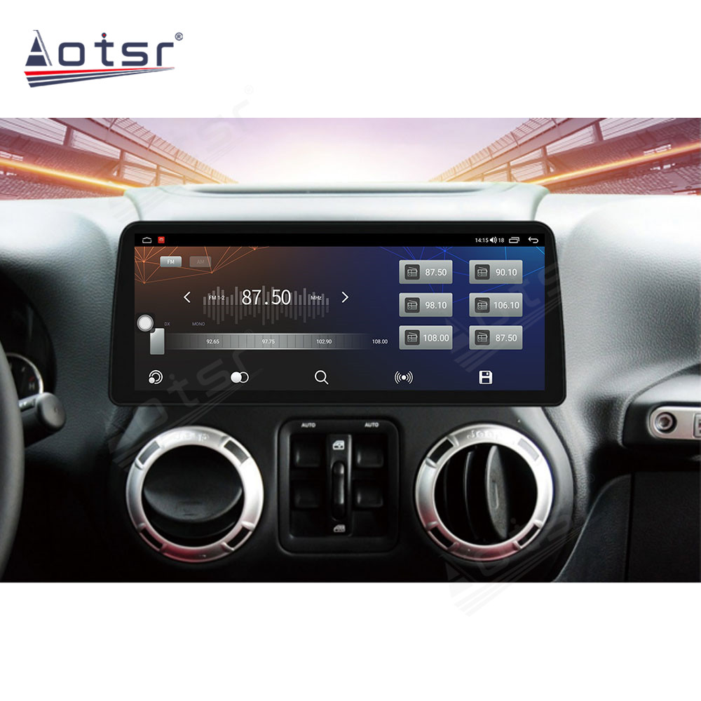 Android 10.0 multimedia player with GPS navigation stereo main unit DSP  6GB + 128GB suitable for Jeep Wrangler 11-17-Aotsr official website