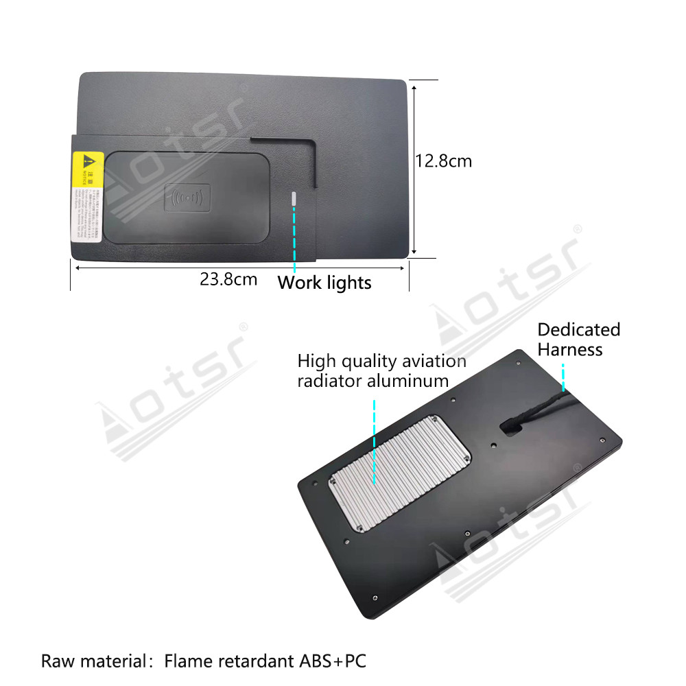 Wireless Car Charger For Audi A4L 2015-2023 Intelligent Infrared Fast Phone Holder Temperature Control Hidden Design