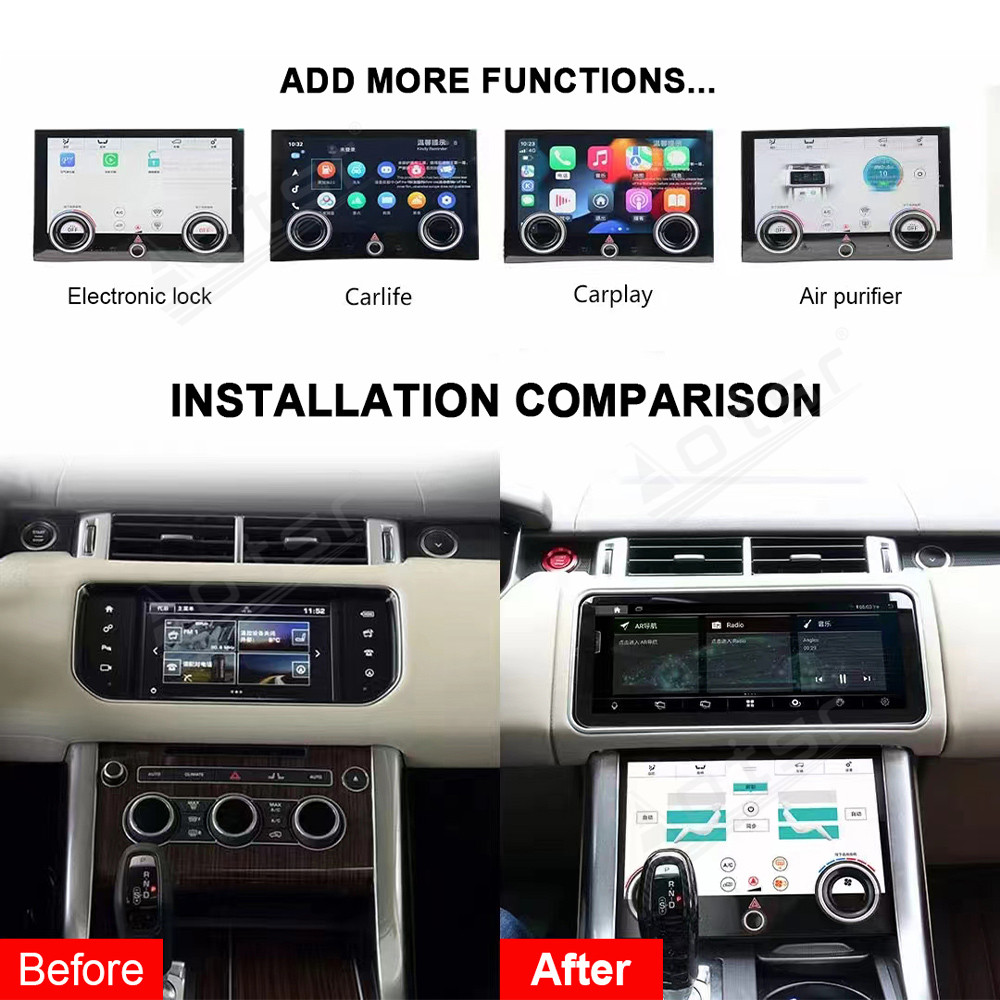 AC Panel For Land Rover Range Rover 2013-2017 Air Conditioner Climate Control Touch Stereo Board LCD Screen Display Headunit