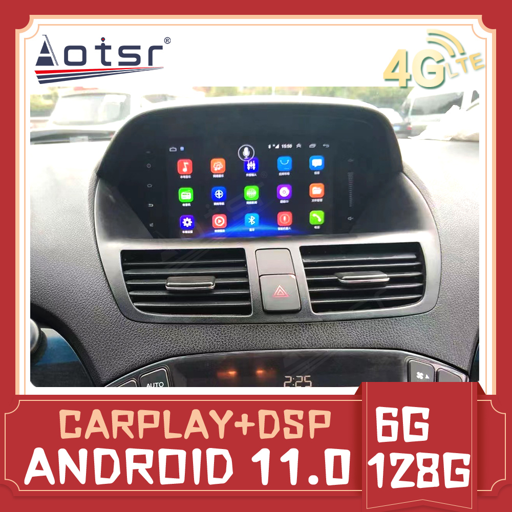 Android 11 Auto For Honda Acura MDX 2007 - 2013 Touch Screen DVD Car Radio Multimedia Player GPS Navigation Headunit DSP Carplay