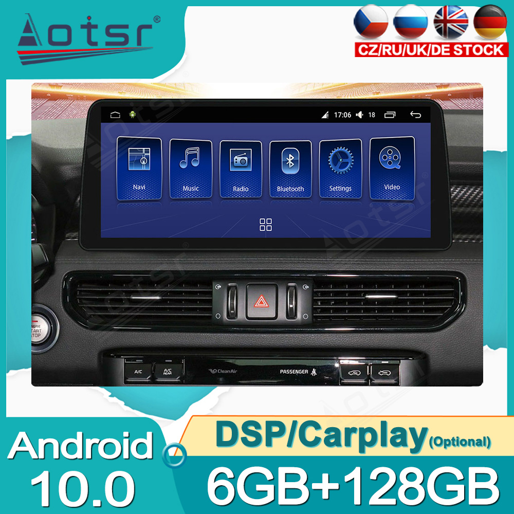 Android 10.0 multimedia player with GPS navigation stereo main unit DSP  6GB + 128GB suitable for Kia KX7
