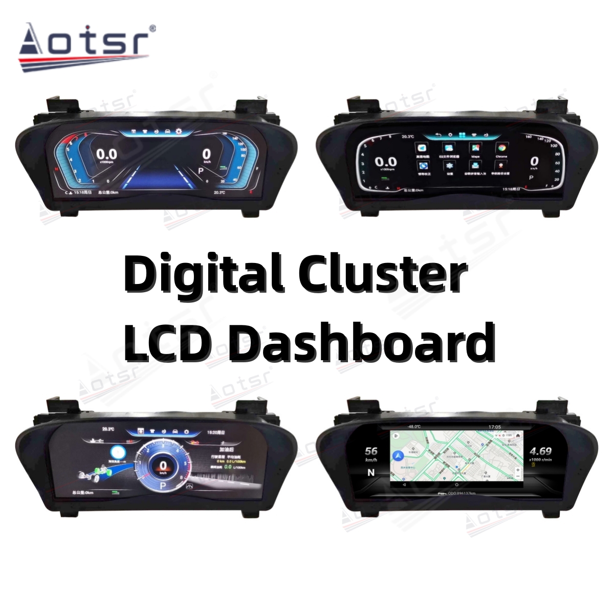 Android 12 Auto For Toyota Alphard 30 2015 - 2020 Head Light Dashboard