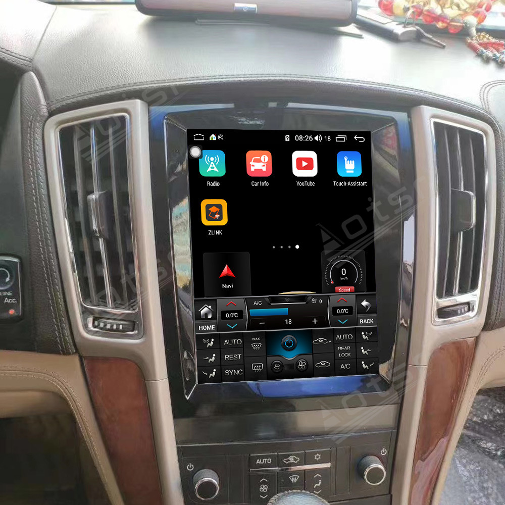 Android 11.0 multimedia player with GPS navigation stereo main unit DSP Carplay 6GB + 128GB suitable for Cadillac SLS